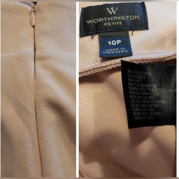 Worthington (JC Penney) Blush Pink Skirt Size 10P - Picture 2 of 3